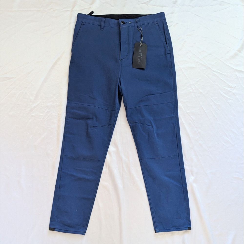 Rag & Bone New York Men's Engineered Chino Pants Bright Blue Size 33